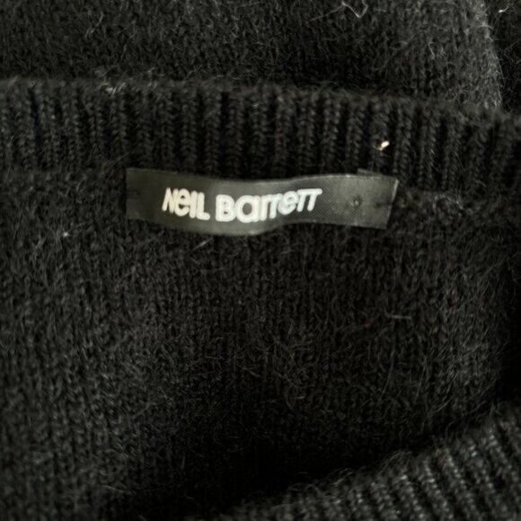 Neil Barrett Modernist Mohair-Blend Crew Neck Sweater - Picture 10 of 11